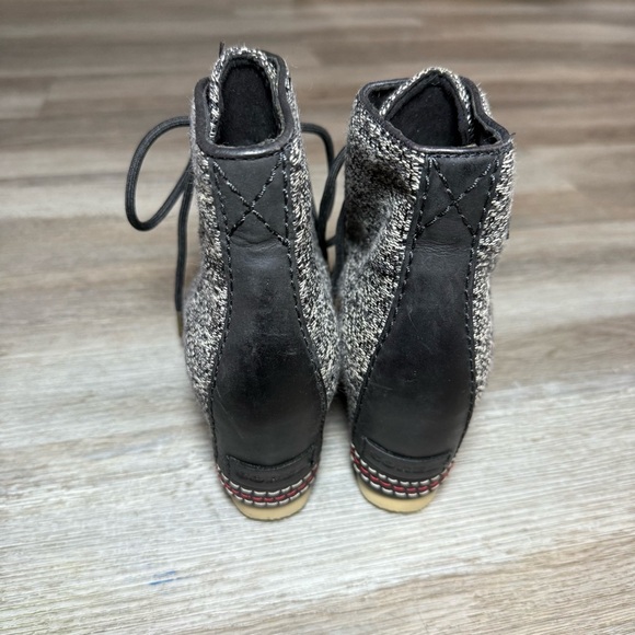 Sorel Joan of Arctic Wedge III Boot Black Grey - Picture 3 of 5